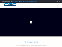 Tablet Screenshot of cecharters.com